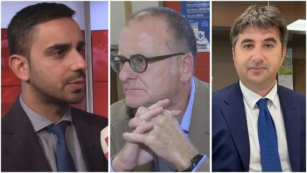 <p>Davide Tavernise (M5S), Domenico Bevacqua (Pd), Antonio Lo Schiavo (Gruppo misto)</p>\\n