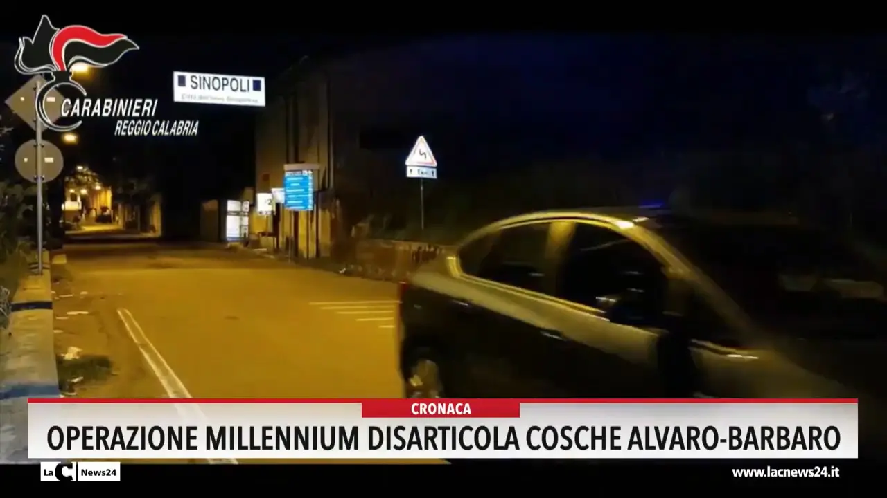 Operazione millennium disarticola cosche Alvaro-Barbaro