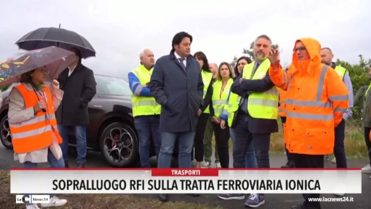 Sopralluogo Rfi sulla tratta ferroviaria ionica