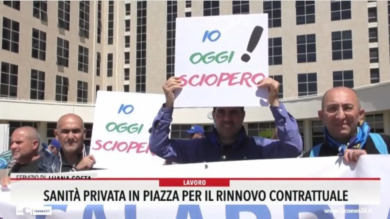 Sanità privata in piazza per il rinnovo contrattuale