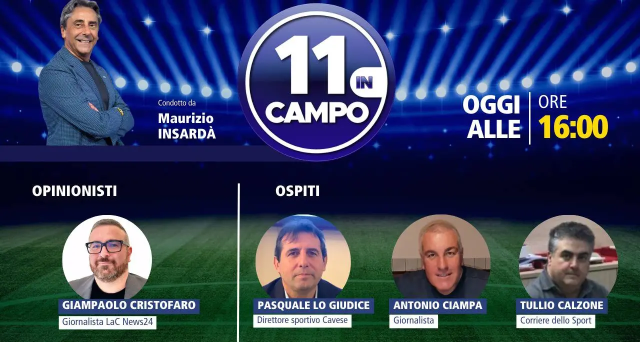 Serie B, a\u00A0“11 in campo” analisi e commenti sulle semifinali play off: appuntamento alle 16 su LaC Tv\n
