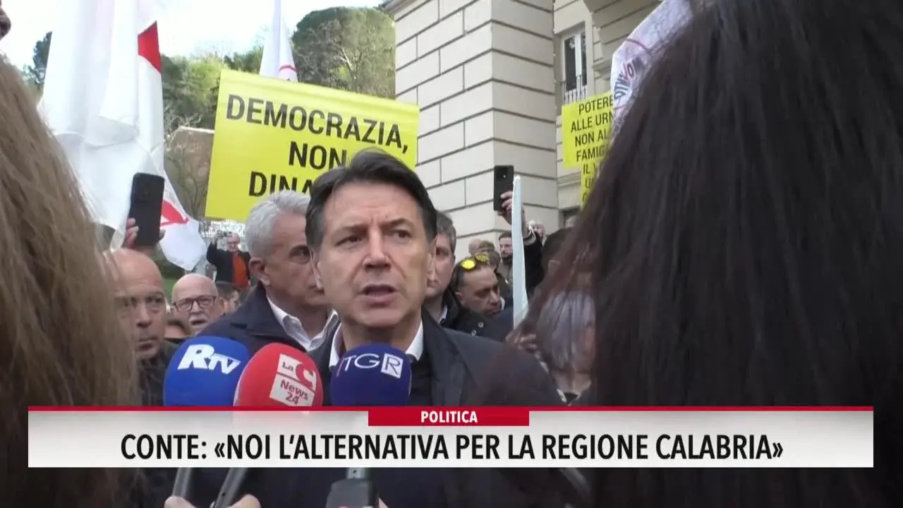 Giuseppe Conte in Calabria per le amministrative