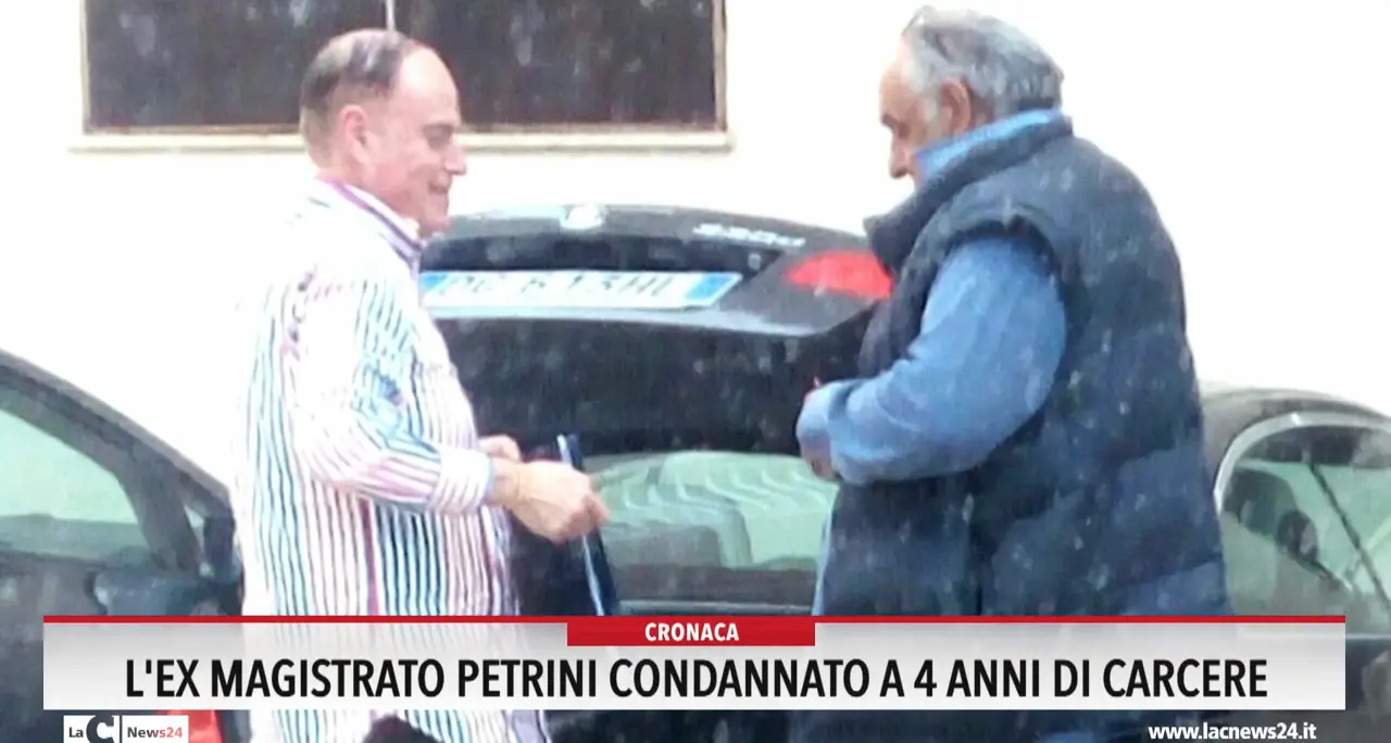 L'ex magistrato Petrini condannato a 4 anni di carcere