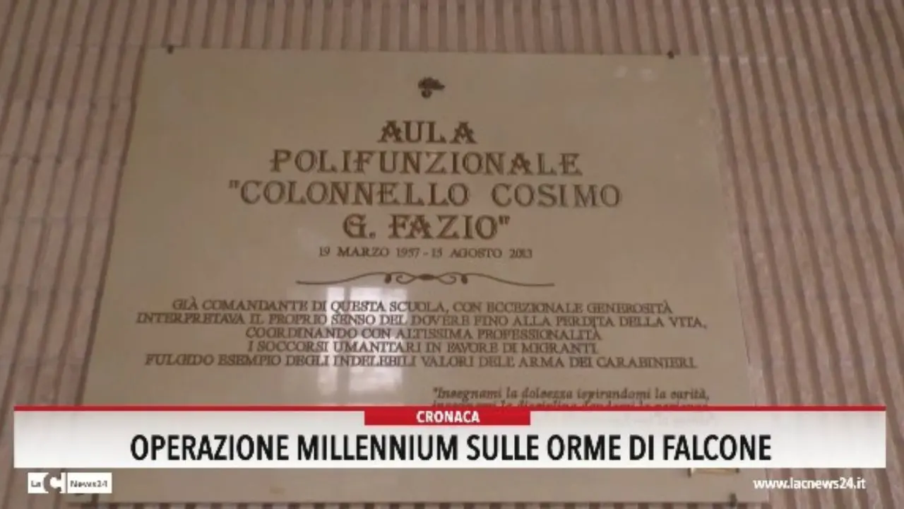 Operazione Millennium sulle orme di Falcone
