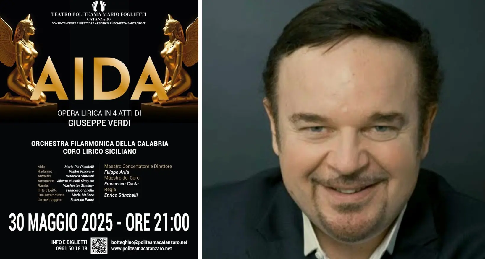 L’Aida di Giuseppe Verdi al Politeama di Catanzaro per il gran finale di stagione\n