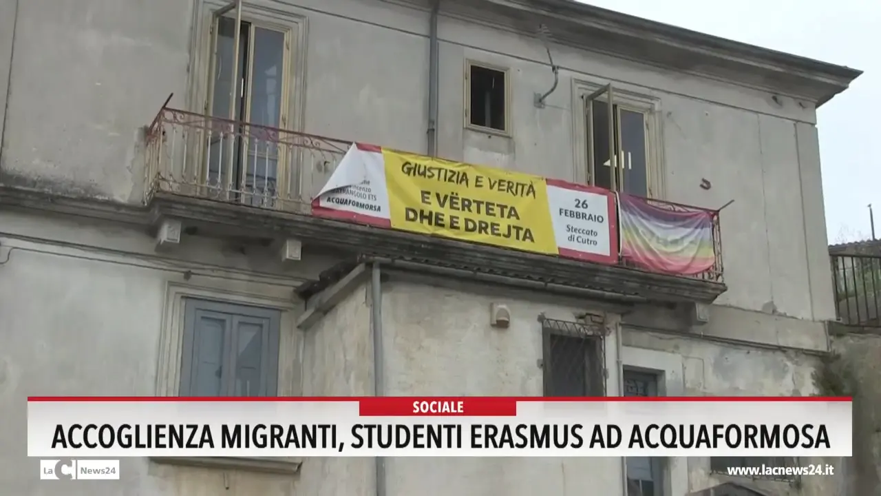 Accoglienza migranti, studenti Erasmus ad Acquaformosa