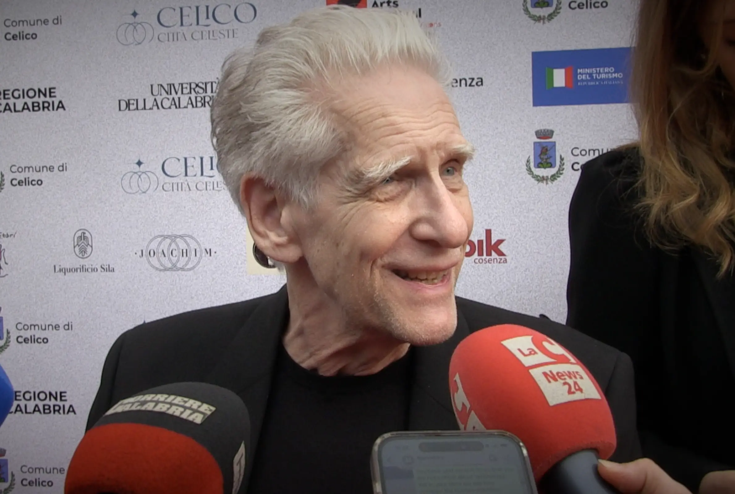 Il regista David Cronenberg a Celico per il Festival internazionale delle arti