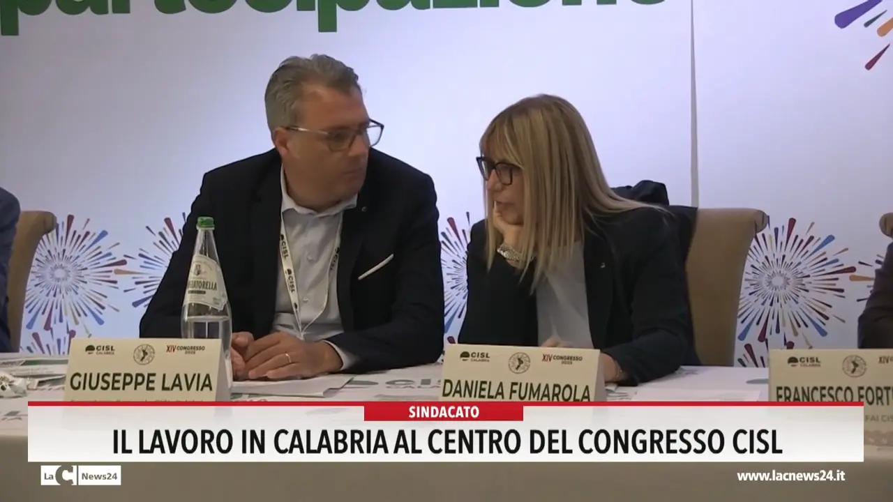 Il lavoro in Calabria al centro del congresso Cisl