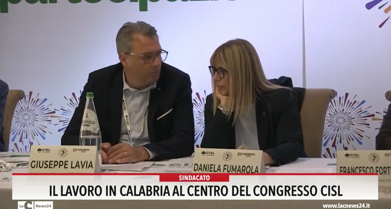 Il lavoro in Calabria al centro del congresso Cisl