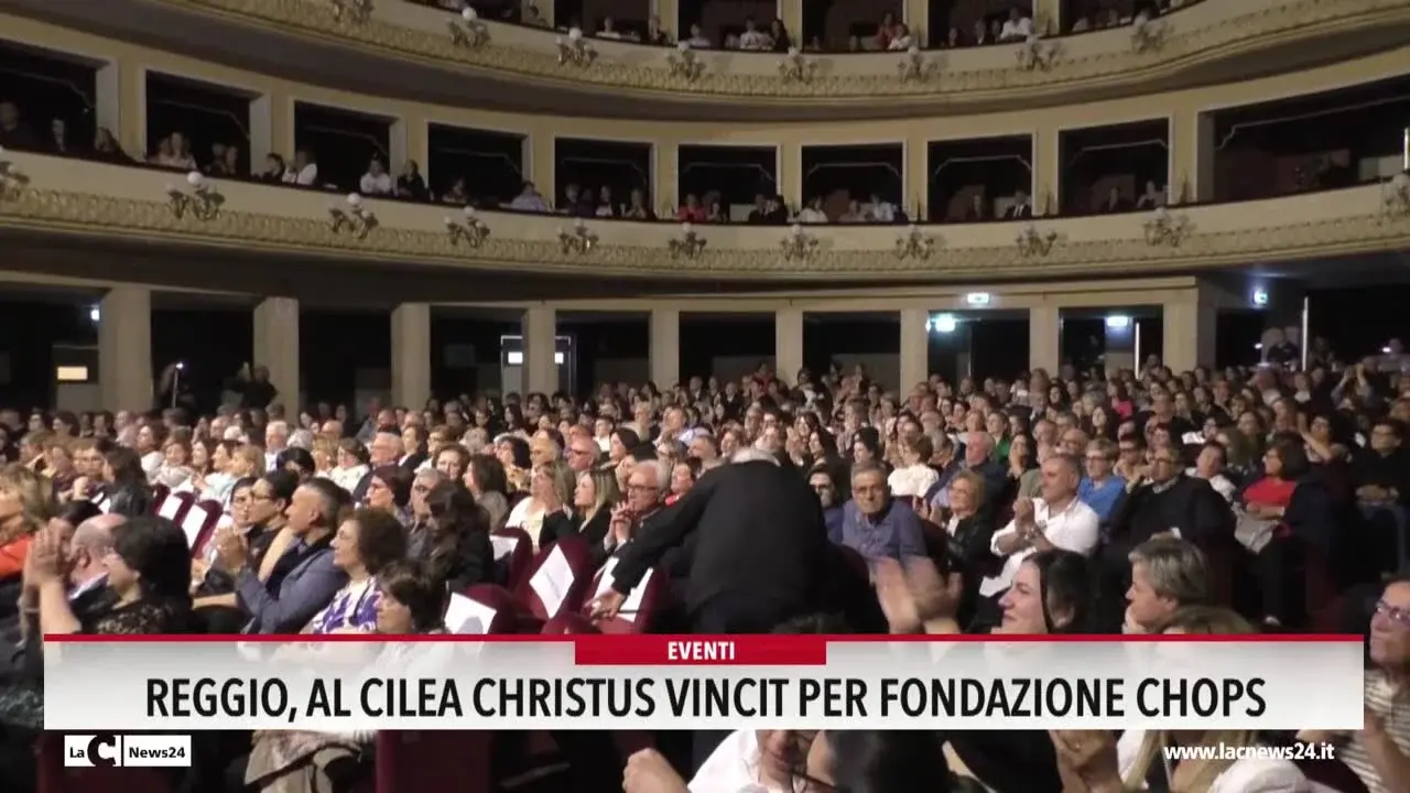 Reggio, al Cilea Christus vincit per fondazione Chops