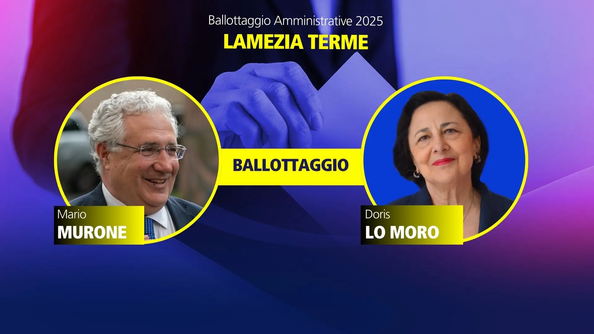 Murone o Lo Moro? A Lamezia deciderà il ballottaggio. Exploit di Bevilacqua:\u00A0i risultati in tempo reale - LIVE\n