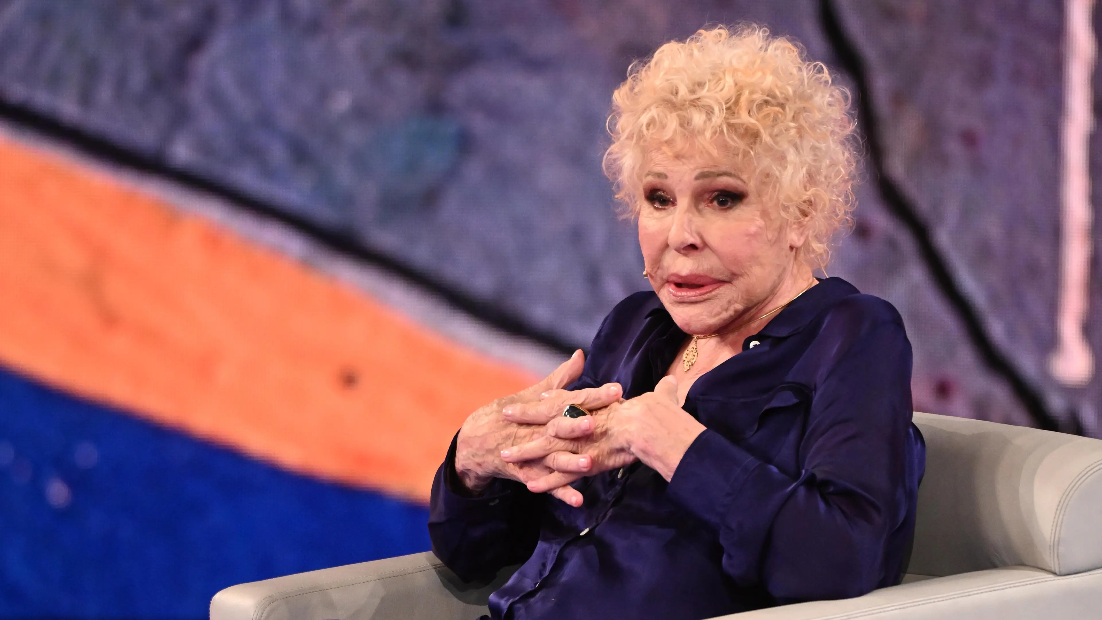 Milano, Trasmissione Tv Che Tempo Che Fa - Nove. Nella foto Ornella Vanoni , Comi/Terenghi