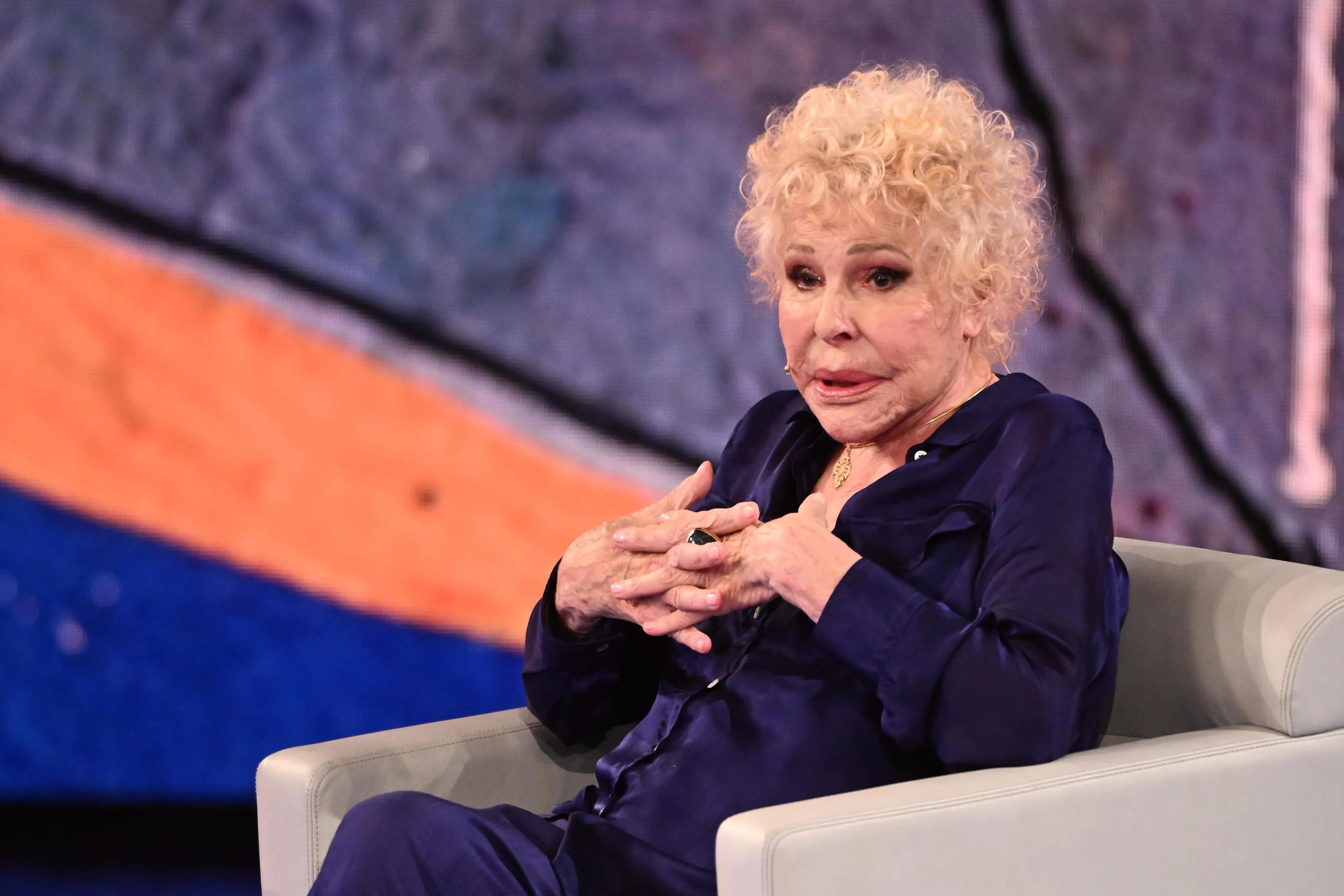 Milano, Trasmissione Tv Che Tempo Che Fa - Nove. Nella foto Ornella Vanoni , Comi/Terenghi