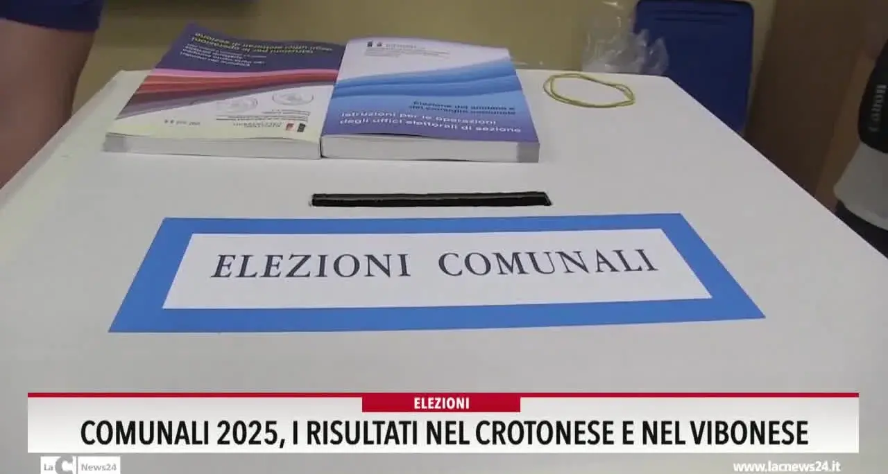 Comunali 2025 i risultati nel Crotonese e nel Vibonese