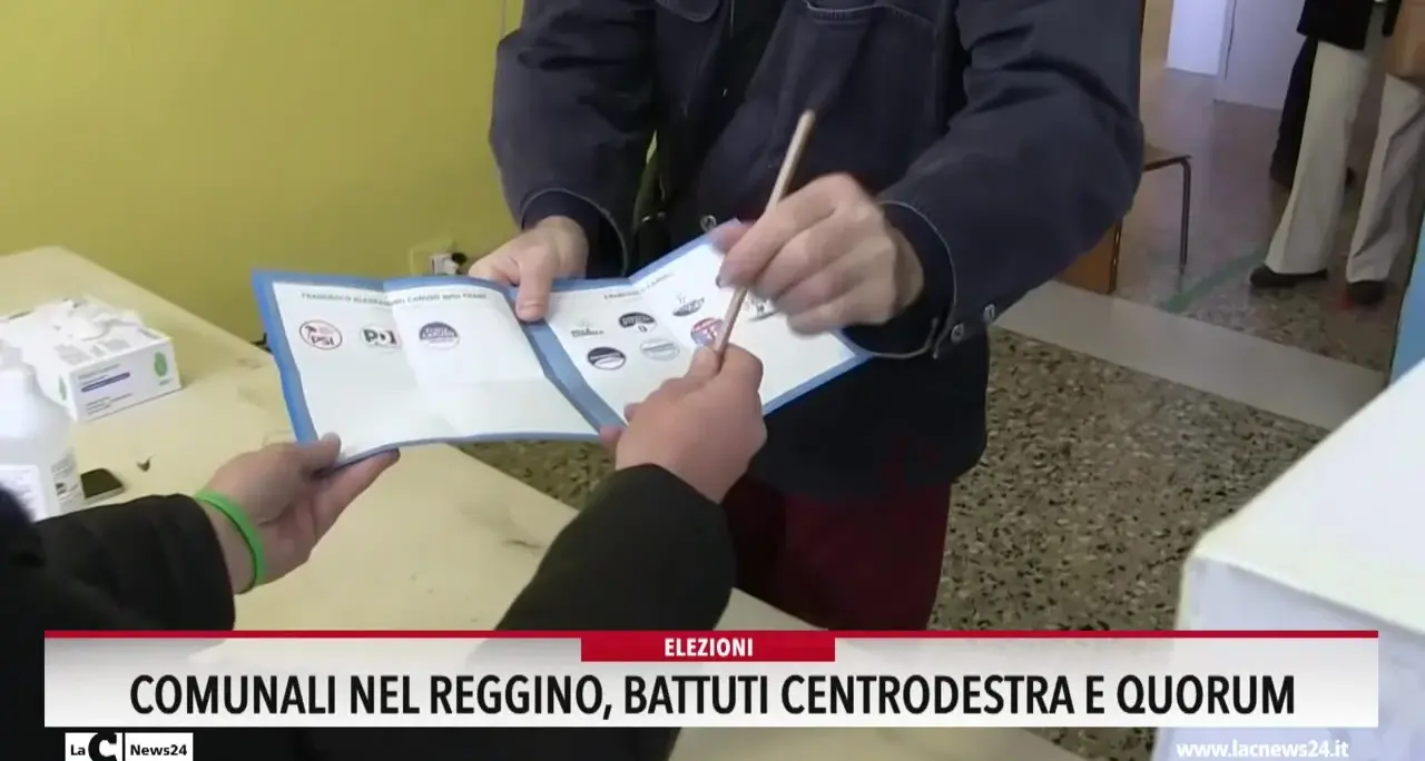 Comunali nel Reggino, battuti centrodestra e quorum
