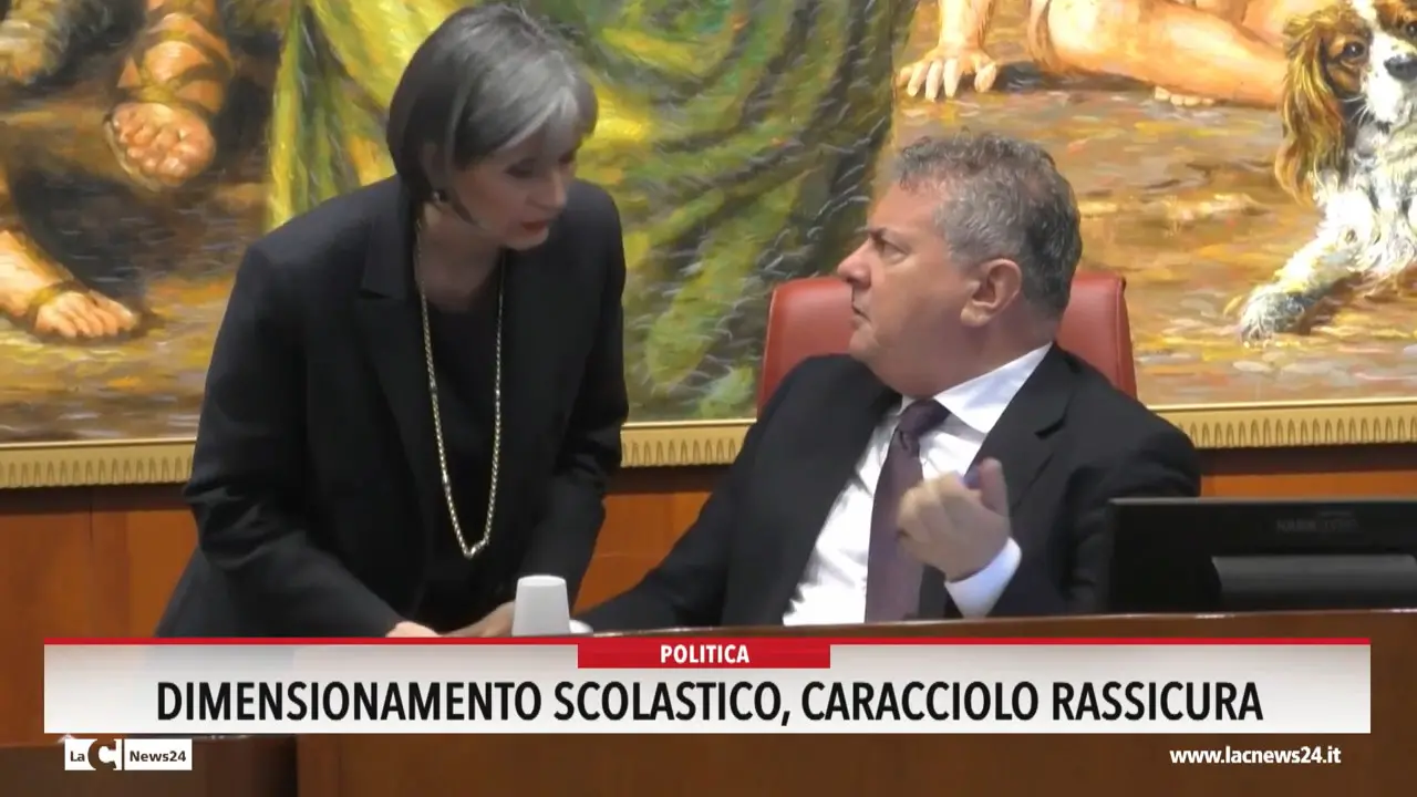Dimensionamento scolastico, Caracciolo rassicura