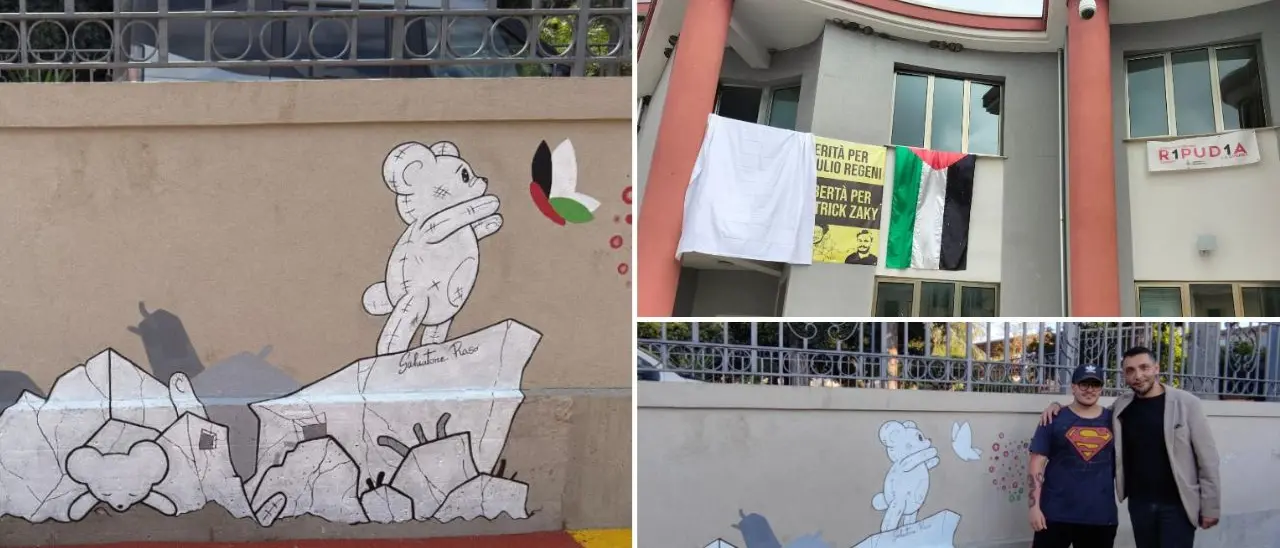 A Cinquefrondi un murales per le vittime palestinesi, il sindaco: «Davanti a un genocidio il silenzio non è concesso»\n