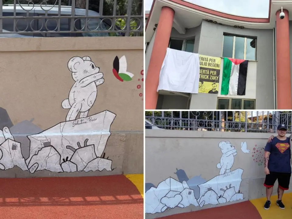 A Cinquefrondi un murales per le vittime palestinesi, il sindaco: «Davanti a un genocidio il silenzio non è concesso»