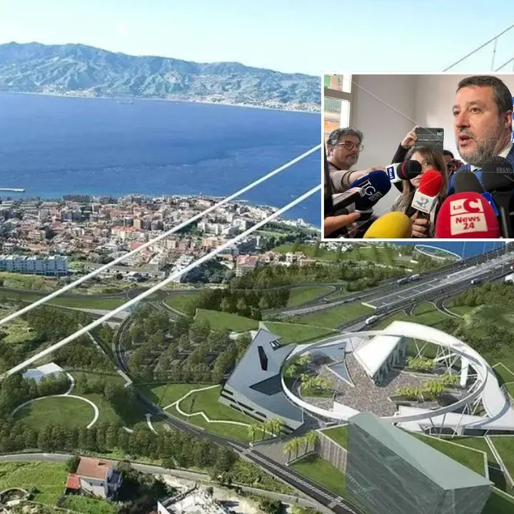 Ponte sullo Stretto, Salvini alla Cgil:\u00A0«Curioso che un sindacato dica no a 120mila posti di lavoro»\n