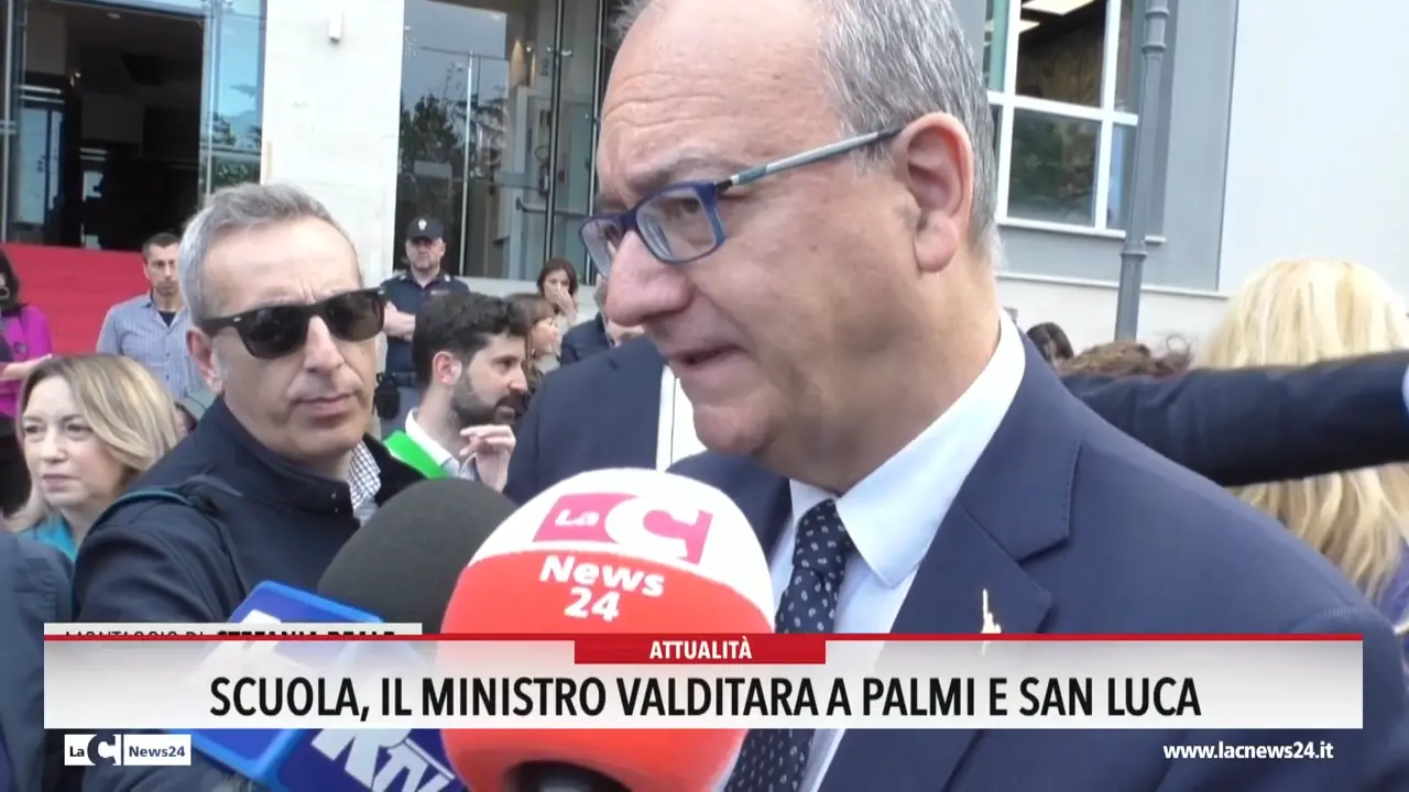 Scuola, il ministro Valditara a Palmi e San Luca