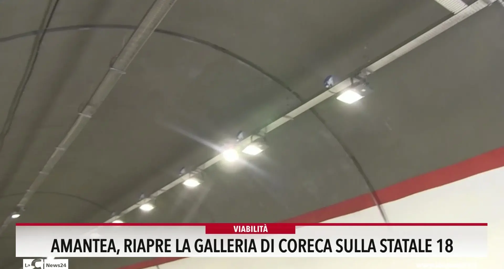 Amantea, riapre la galleria di Coreca sulla statale 18