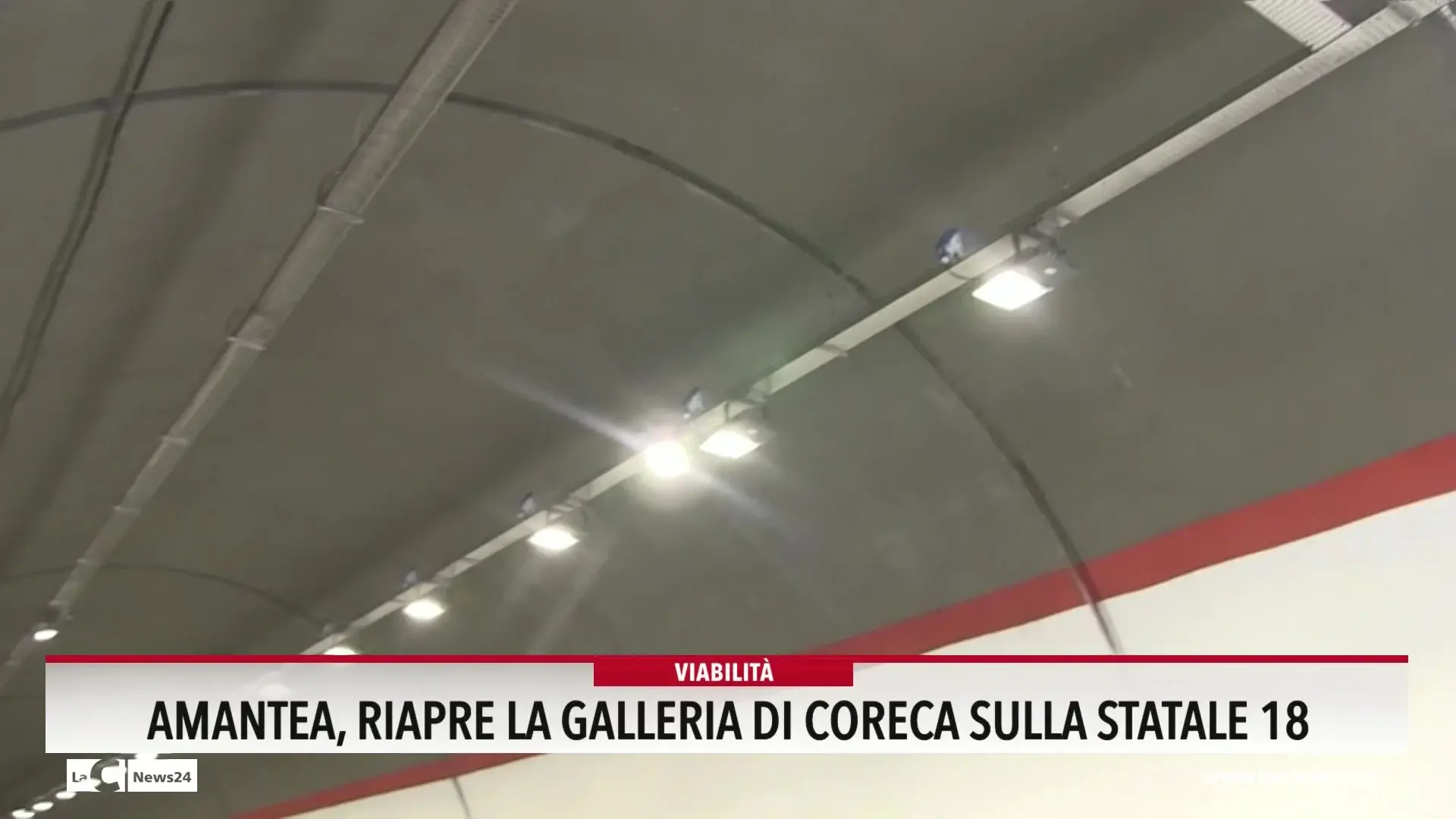 Amantea, riapre la galleria di Coreca sulla statale 18