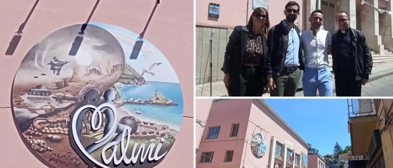 A Palmi un murales per la pace. Il sindaco: «Riguarda tutti i conflitti nel mondo e chi è sfortunato a un metro da noi»\n