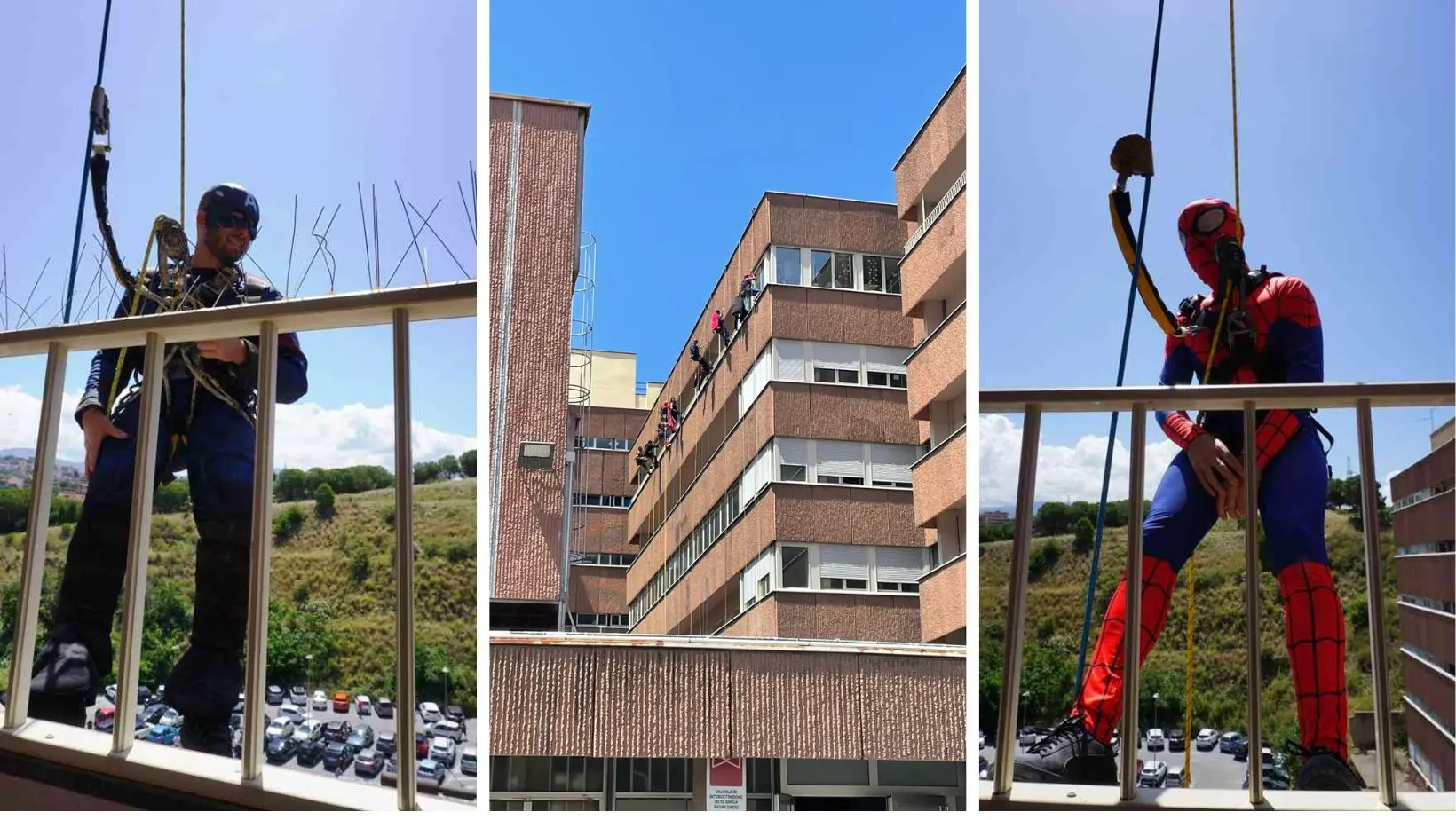 Al Gom di Reggio arrivano Spiderman, Batman e gli altri: i supereroi regalano sorrisi ai bimbi ricoverati\n