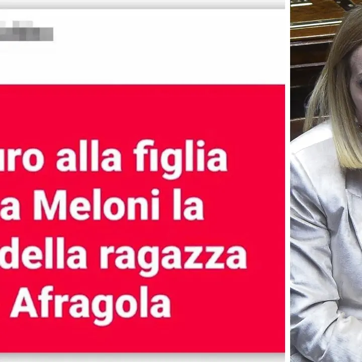 Post shock contro la figlia di Meloni: «Deve fare la fine della ragazza di Afragola». Odio social anche contro la famiglia di Piantedosi
