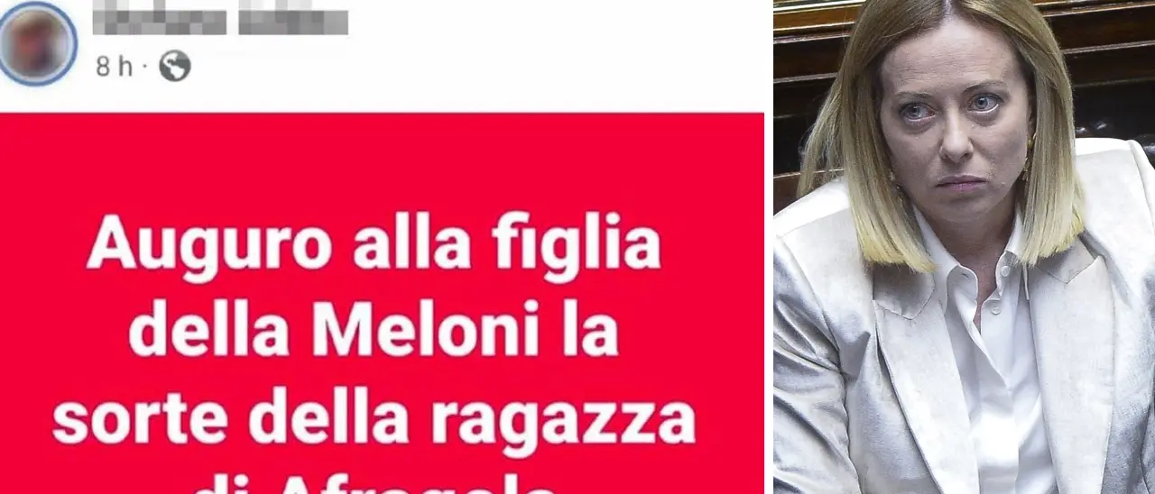 Post shock contro la figlia di Meloni: «Deve fare la fine della ragazza di Afragola». Odio social anche contro la famiglia di Piantedosi