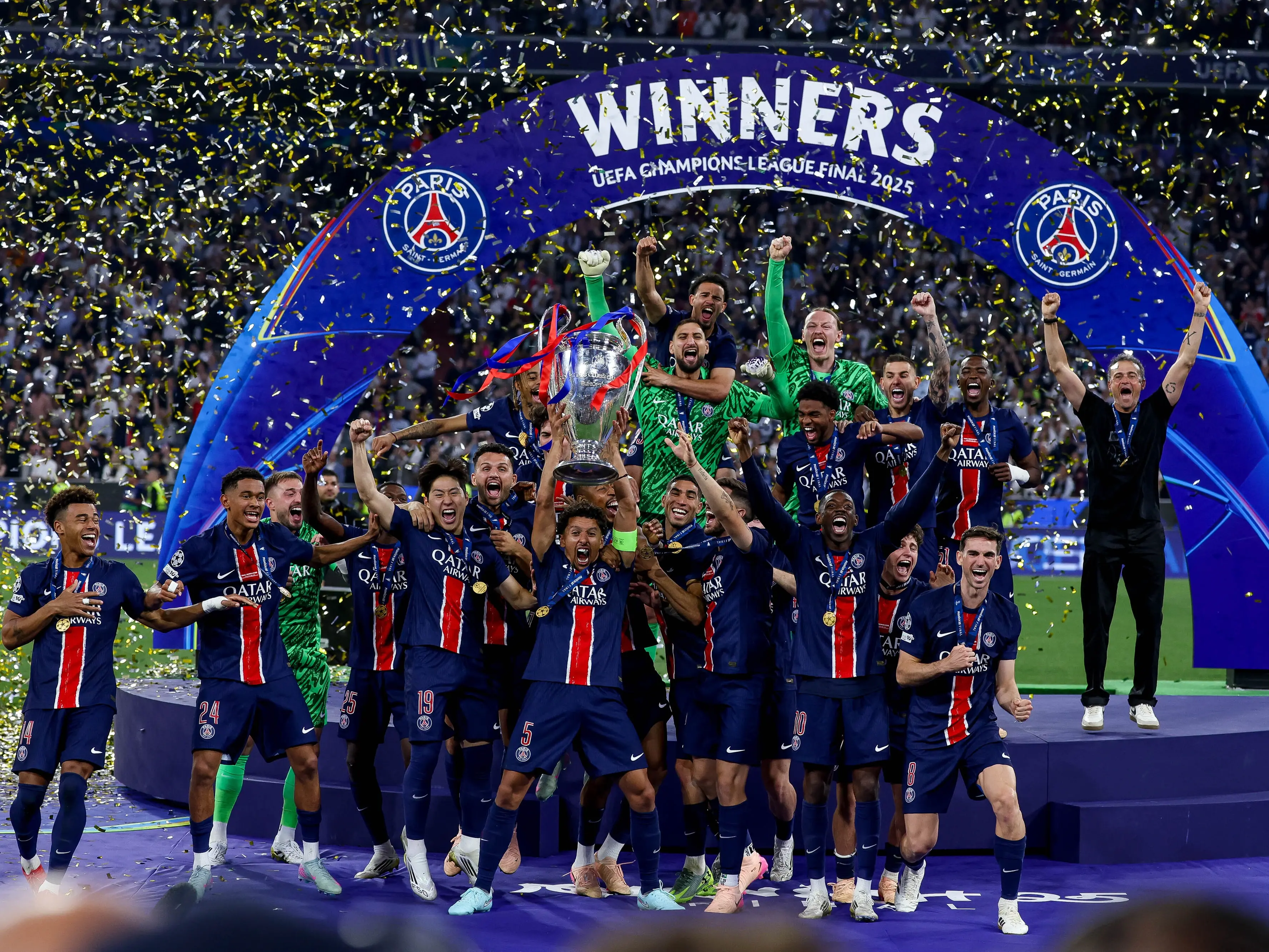 Champions League, l’Inter sprofonda 5-0 in finale: il PSG è campione d’Europa