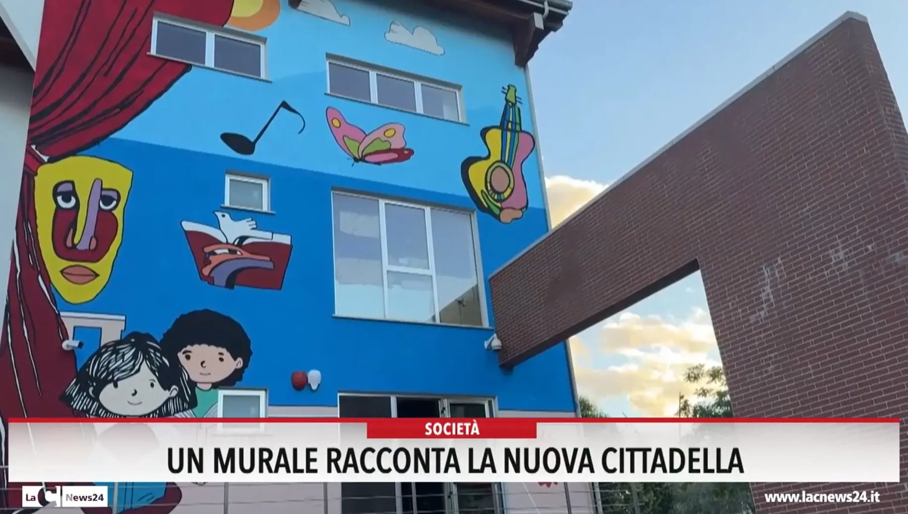 Corigliano-Rossano, un murale racconta la nuova cittadella