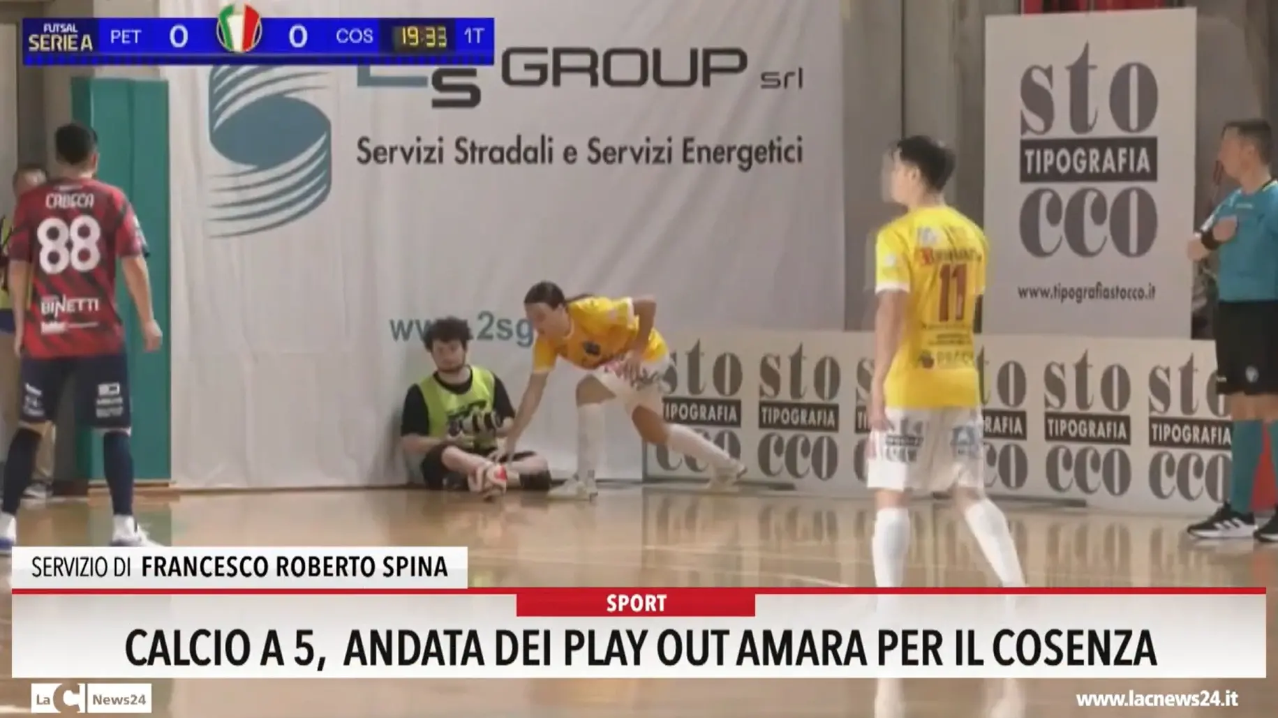 Calcio a 5, andata dei play out amara per il Cosenza
