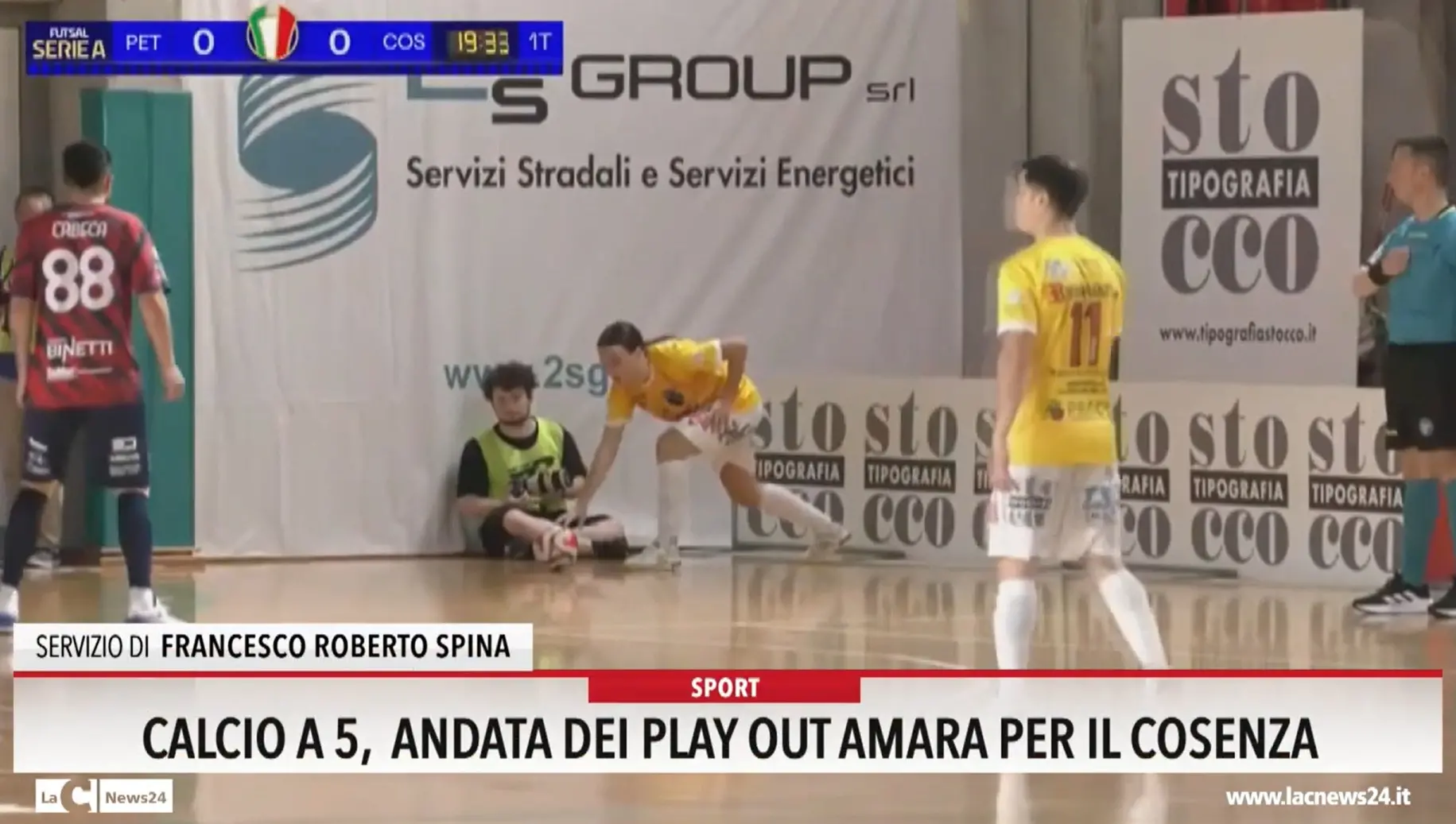 Calcio a 5, andata dei play out amara per il Cosenza