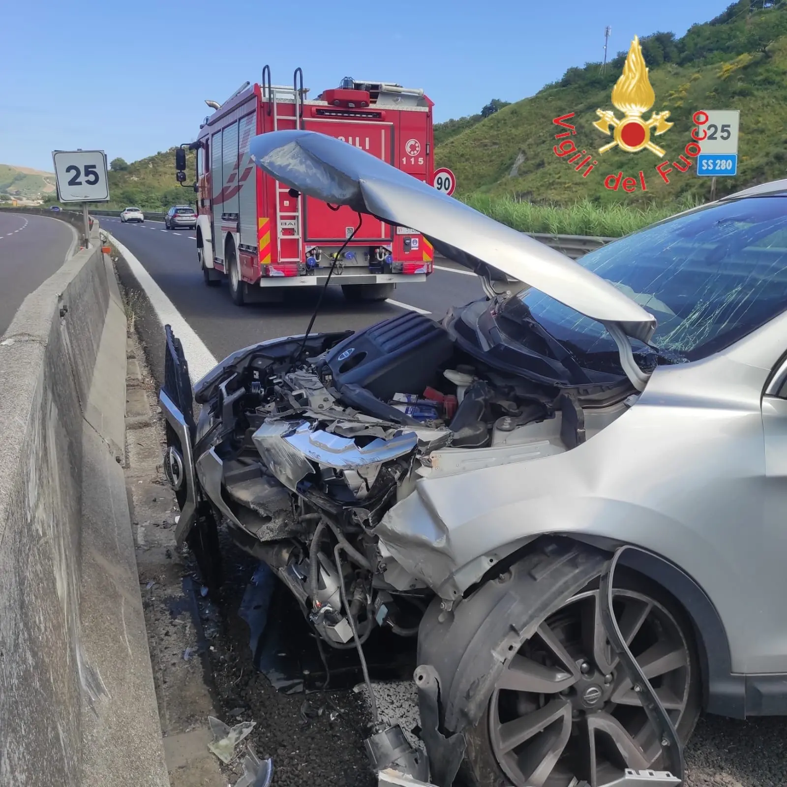 Due incidenti in mezz’ora sulla statale 280 nel Catanzarese: in totale otto feriti tra cui un bambino
