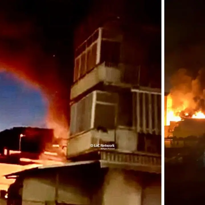 Paura\u00A0nella notte a Campora, furgoni distrutti e un palazzo danneggiato dalle fiamme: evacuate quattro famiglie\u00A0\n