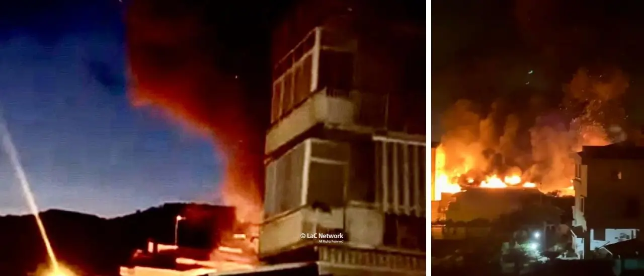 Paura\u00A0nella notte a Campora, furgoni distrutti e un palazzo danneggiato dalle fiamme: evacuate quattro famiglie\u00A0\n