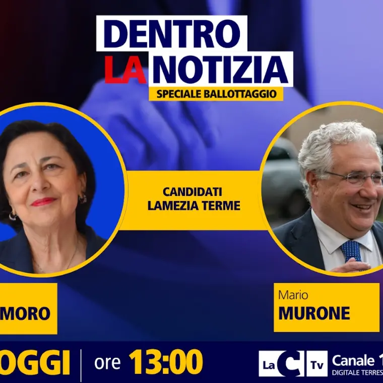 Lamezia al ballottaggio, sfida all’ultimo voto tra Lo Moro e Murone: oggi su LaC Tv confronto cruciale tra i candidati\n