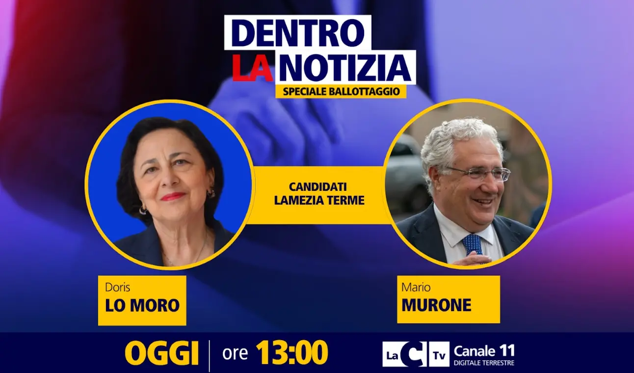 Lamezia al ballottaggio, sfida all’ultimo voto tra Lo Moro e Murone: oggi su LaC Tv confronto cruciale tra i candidati\n