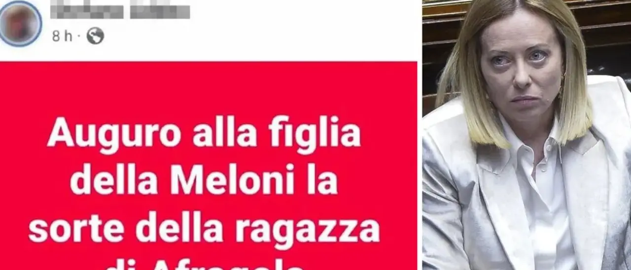 Odio sui social, sospeso il prof che ha minacciato la figlia di Giorgia Meloni