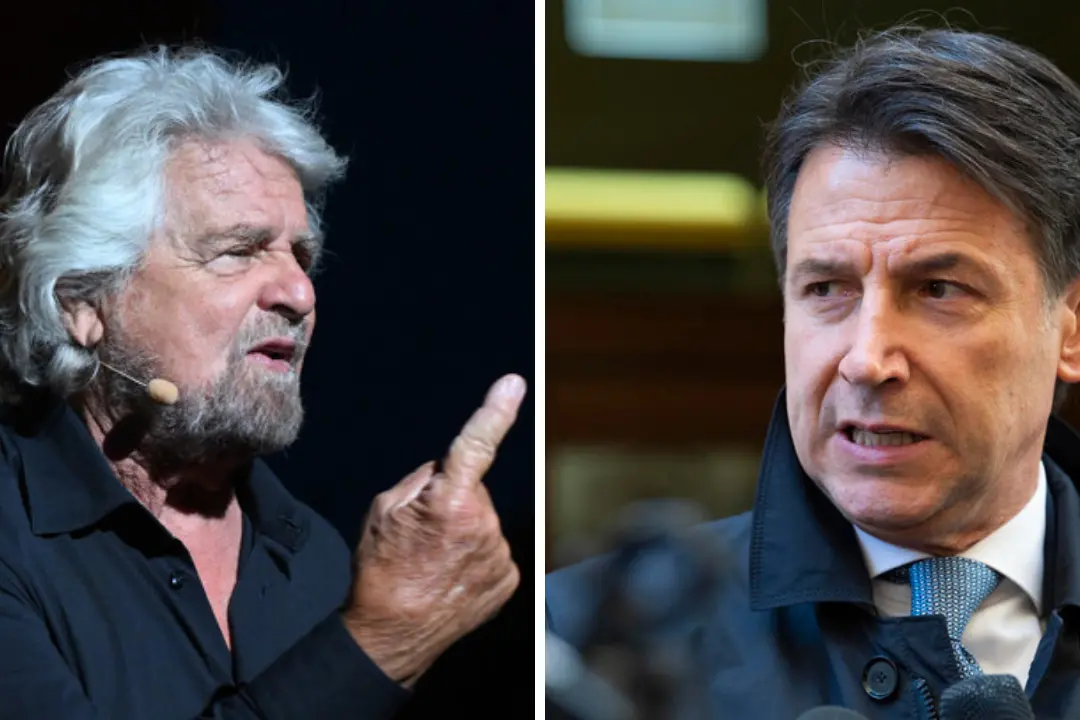 <p>Beppe Grillo e Giuseppe Conte</p>\\n
