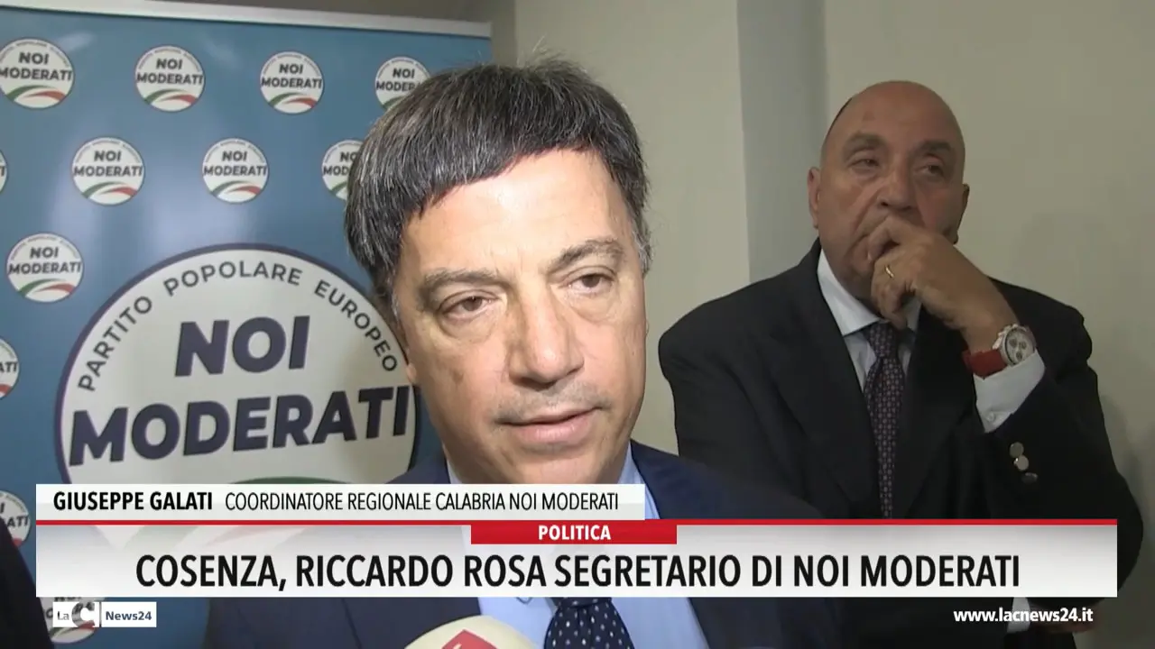 Cosenza, Riccardo Rosa segretario di Noi Moderati