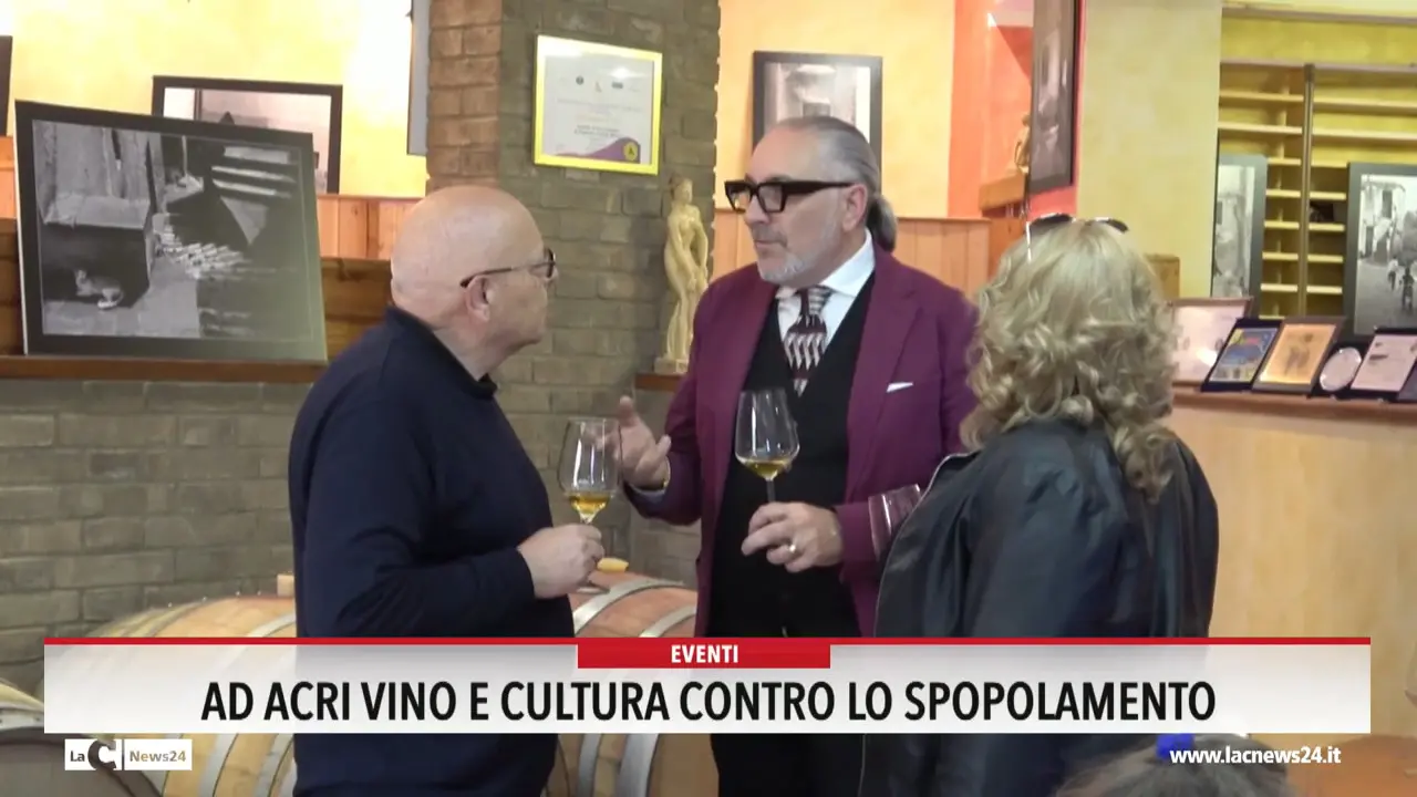 Ad Acri vino e cultura contro lo spopolamento