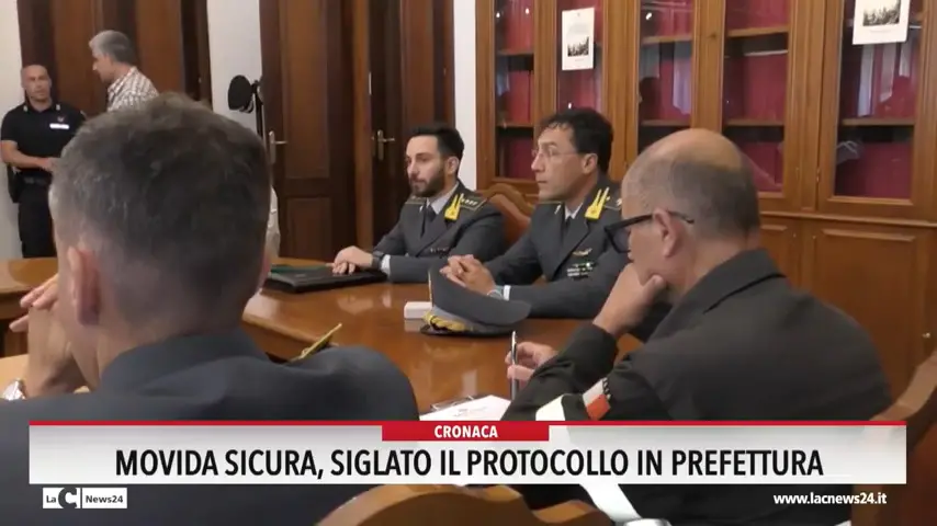 Movida sicura, siglato il protocollo in prefettura