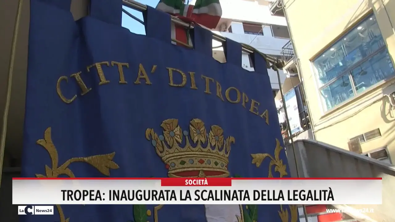 Tropea: inaugurata la scalinata della legalità