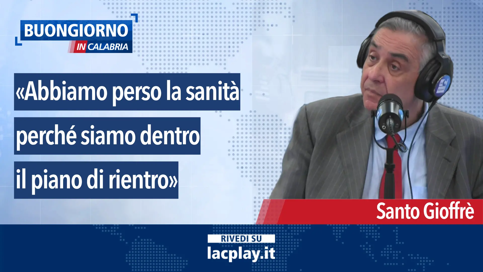 Gioffrè: «Per la sanità italiana la Calabria è un bancomat»