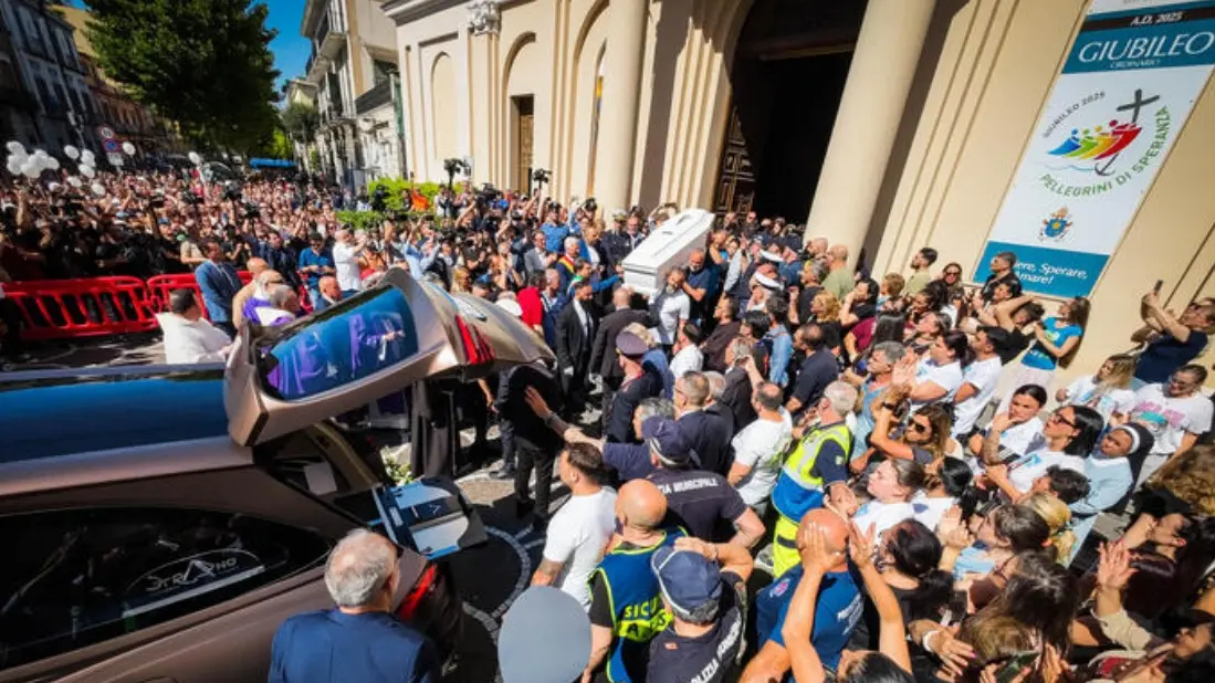 I funerali di Martina Carbonaro , Ansa