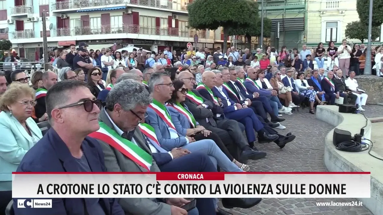 A Crotone lo Stato c'è contro la violenza sulla donne