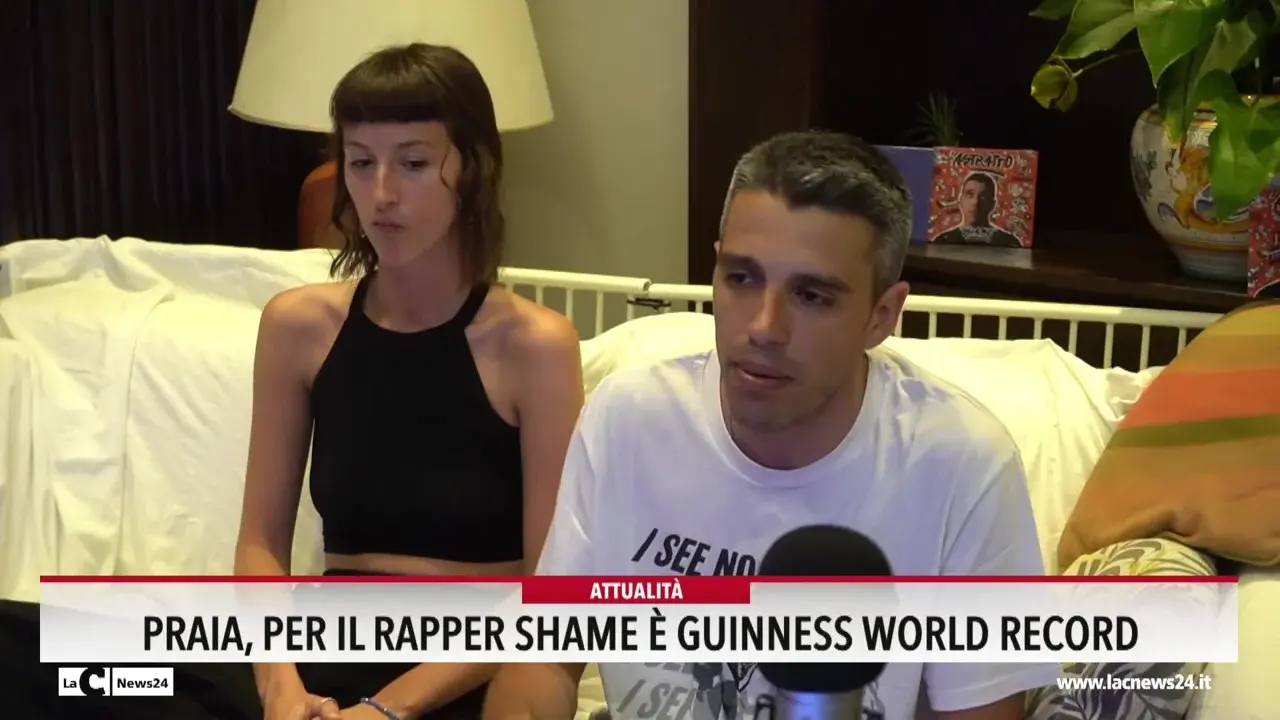 Praia, per il rapper Shame è guinness world record