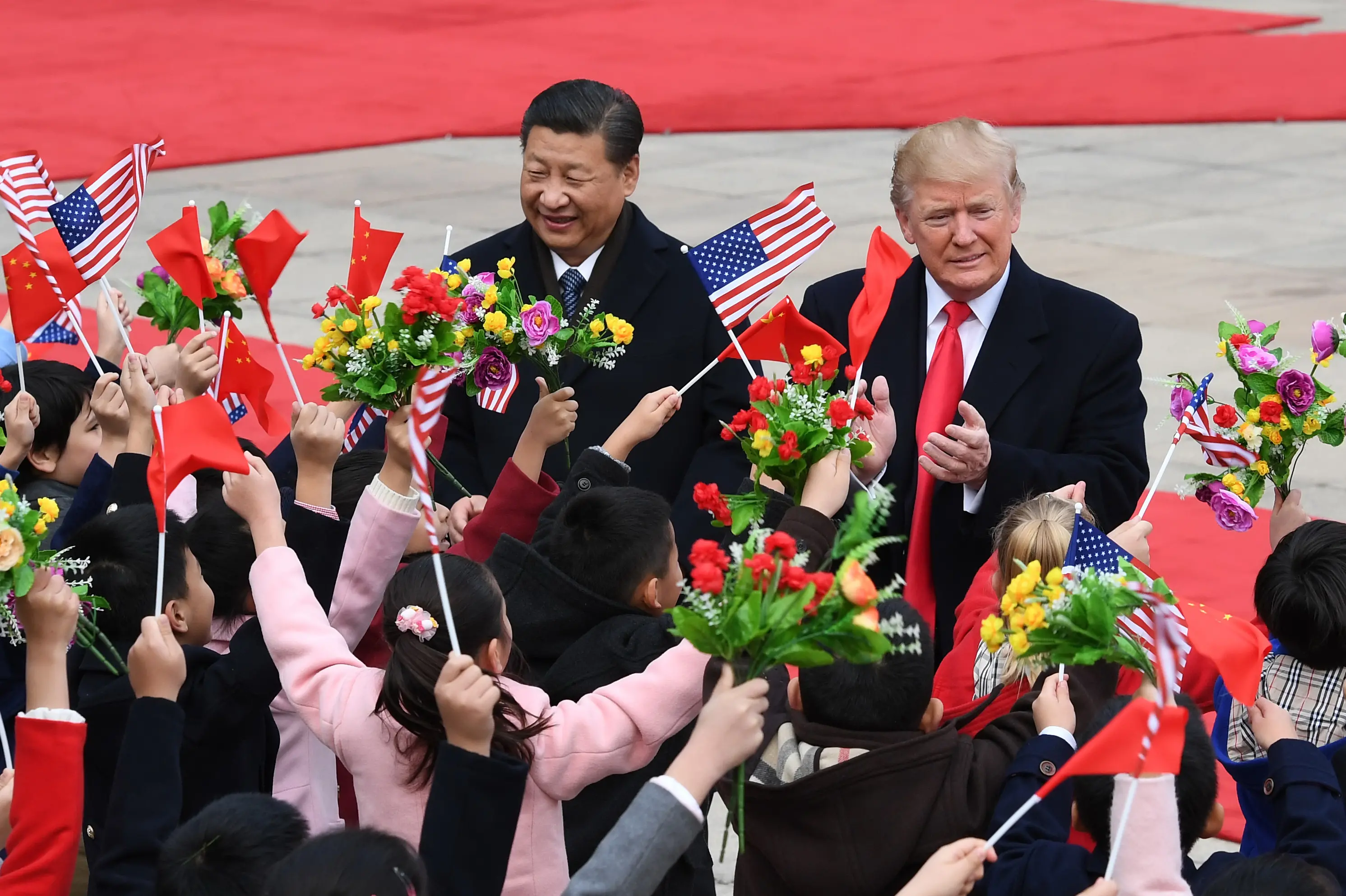 <p>Un incontro tra Xi e Trump nel corso della prima presidenza del tycoon (Ipa Agency)</p>\\n , Sipa USA